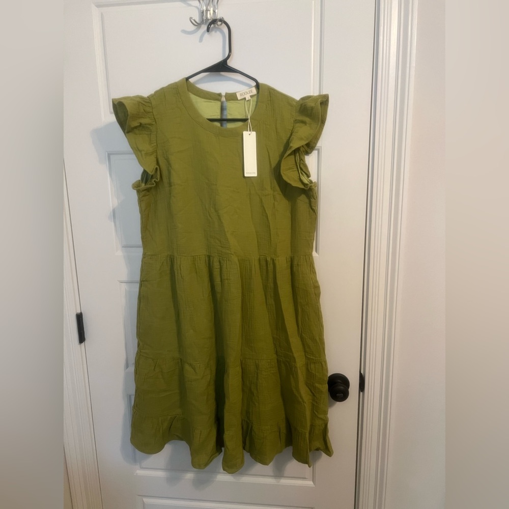 Roolee flutter sleeve dress